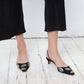 Andrea Pfister 80's crystal lipstick kisses kitten heels size 38