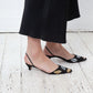 Andrea Pfister 80's crystal lipstick kisses kitten heels size 38