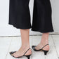 Andrea Pfister 80's crystal lipstick kisses kitten heels size 38