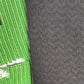 Jean-Paul Lespagnard green, white and black graphic "wheel traces" jacquard waist coat