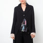 Ann Demeulemeester 2000's black wool tailcoat with pink lace cuffs