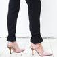 Prada 90's silk soft pink pointy heels with ankle strap size 38,5