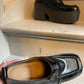 Dries van Noten black leather platform loafers with chunky rubber sole  size 39