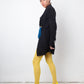 Christian Lacroix Bazar 90's distressed black knit jacket with brooch detail