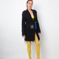 Christian Lacroix Bazar 90's distressed black knit jacket with brooch detail