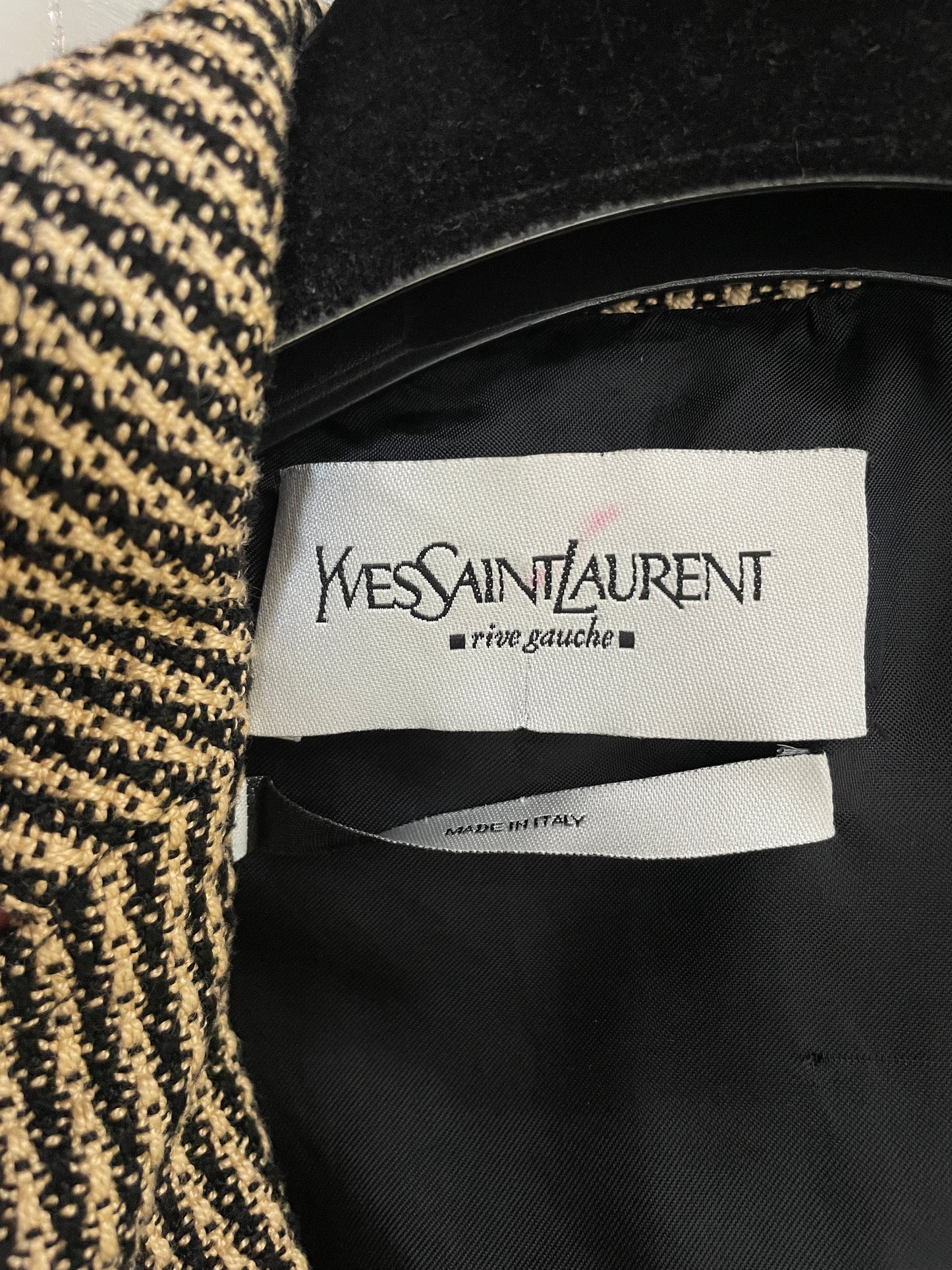 Yves Saint Laurent Fall 2006 brown cotton knit blazer