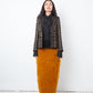 Dries van Noten FW 2018 hairy faux fur ochre skirt