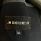 Ann Demeulemeester 2000's linen military blazer with turquoise collar