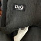 D&G 2010's grey exaggerated high waist mini skirt with corset back detail