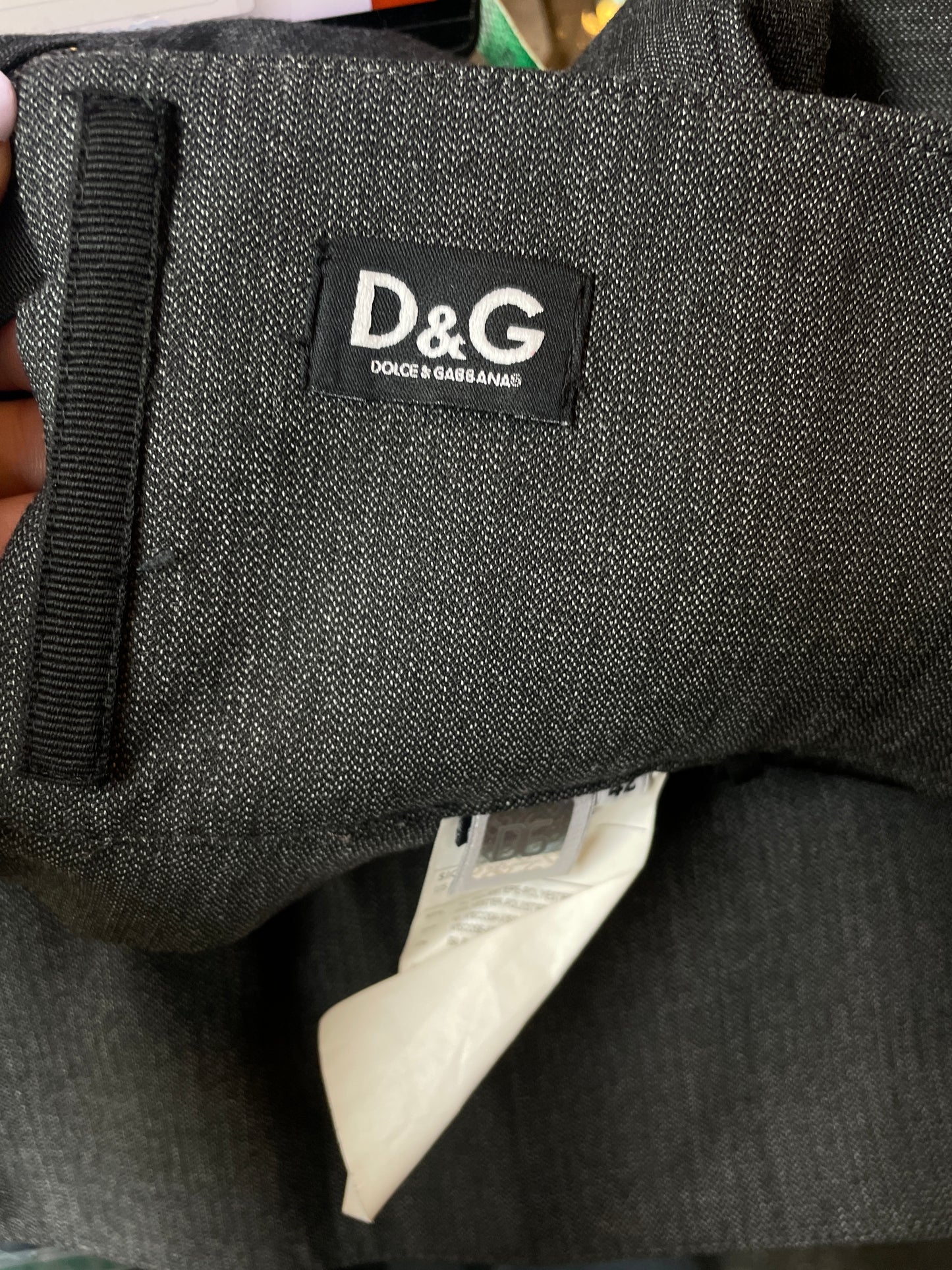 D&G 2010's grey exaggerated high waist mini skirt with corset back detail