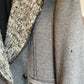 Tim van Steenbergen 2000's grey wool jersey jacket with knit collar