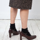 Miu Miu 2000's brown leather heels with ankle strap size 37