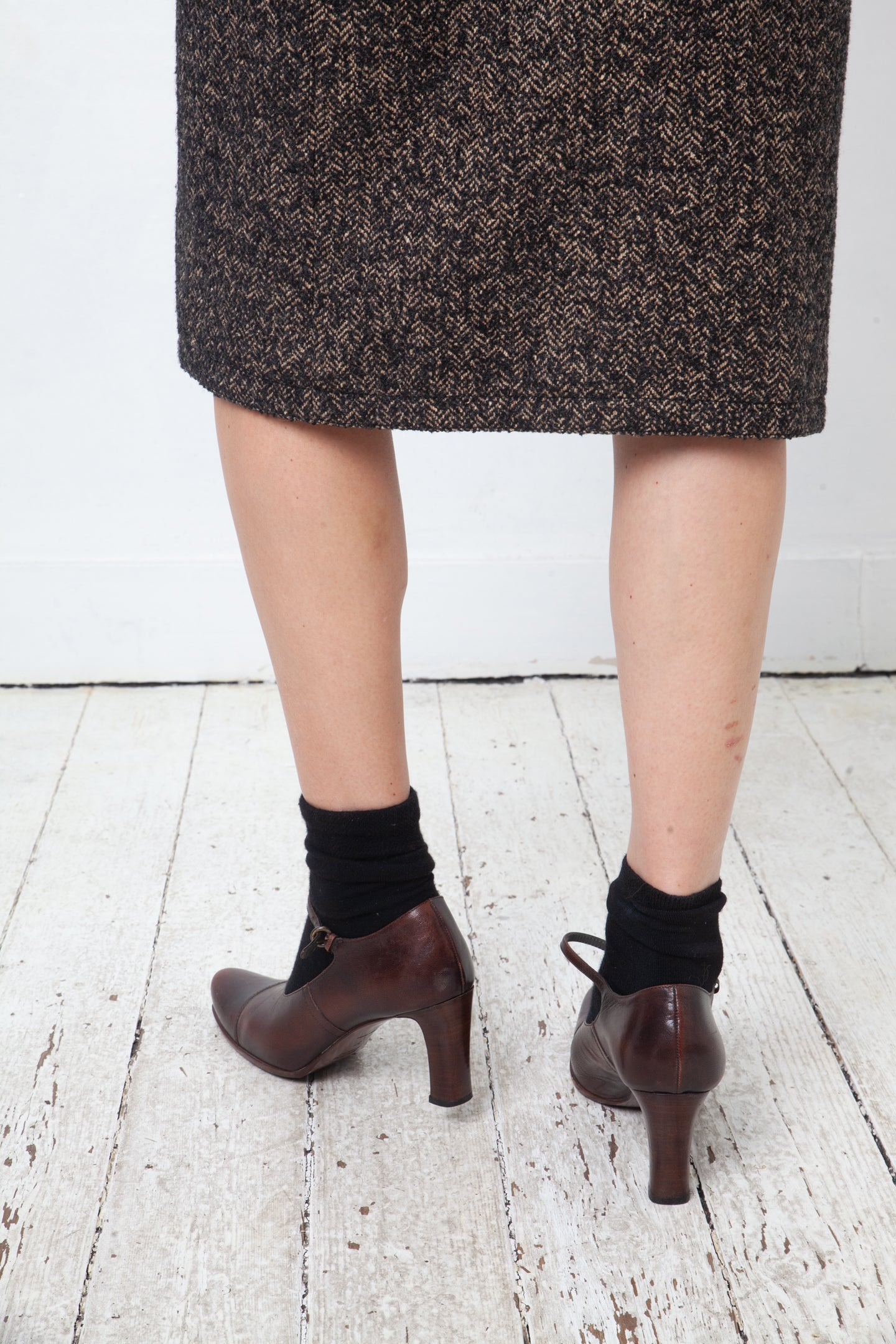 Miu Miu 2000's brown leather heels with ankle strap size 37