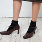 Miu Miu 2000's brown leather heels with ankle strap size 37