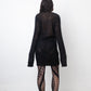 Veronique Branquinho 2005's black knit sweater dress