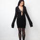 Veronique Branquinho 2005's black knit sweater dress