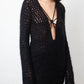 Veronique Branquinho 2005's black knit sweater dress
