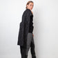 Dries van Noten 2010's sleeveless wool bouclé grey coat with belt