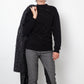 Dirk Schönberger 2000's black wool sweater with straps