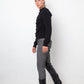 Christian Dior 2000's wool grey riding trousers with leather patches