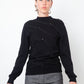 Dirk Schönberger 2000's black wool sweater with straps