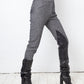 Christian Dior 2000's wool grey riding trousers with leather patches