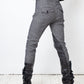 Christian Dior 2000's wool grey riding trousers with leather patches