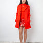Courrèges 2020's bright red vinyl mini skirt