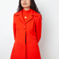 Courrèges 2020's red wool A-line coat