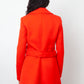 Courrèges 2020's red wool A-line coat