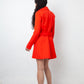 Courrèges 2020's red wool A-line coat