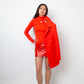 Courrèges 2020's bright red vinyl mini skirt
