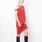 A.F. Vandervorst 2000's asymmetric red dress with lace details