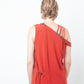 A.F. Vandervorst 2000's asymmetric red dress with lace details