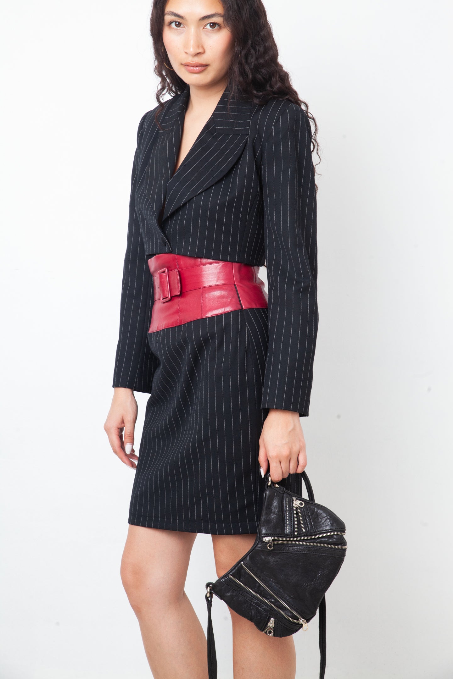 Marc by Marc Jacobs 2010's mini black leather shoulder bag with zippers