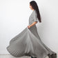 Dries van Noten 2010's grey pleated evening dress