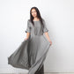 Dries van Noten 2010's grey pleated evening dress