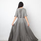Dries van Noten 2010's grey pleated evening dress