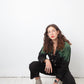 Yohji Yamamoto 2000's black and green tie dye wool jumpsuit