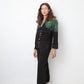 Yohji Yamamoto 2000's black and green tie dye wool jumpsuit