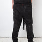 A.F. Vandervorst 2000's black leather loose trousers with belt