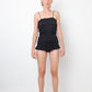 Laura Biagotti 90's black ruffled bodysuit
