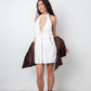 Dsquared2 Spring 2008 cotton halter dress with golden hardware