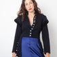 Burberrry 2020's wool dark blue military jacket