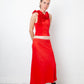 Maison Margiela Fall 2018 red silky midi skirt