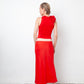 Maison Margiela Fall 2018 red silky midi skirt