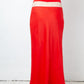 Maison Margiela Fall 2018 red silky midi skirt