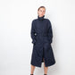 Prada 2000's dark blue nylon trench coat with belt