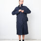 Prada 2000's dark blue nylon trench coat with belt