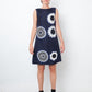 Prada Spring 2013 dark blue silk flower print dress